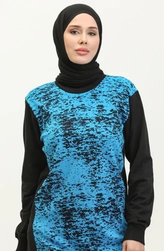 طقم رياضي ثنائي 23025-02 أسود أزرق 23025-02
