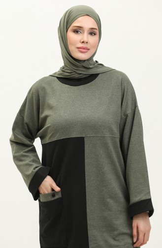 İkili Eşofman Takım 23035-05 Haki Siyah