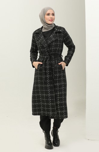 Tweed Cape Met Riem 5507-04 Zwart 5507-04