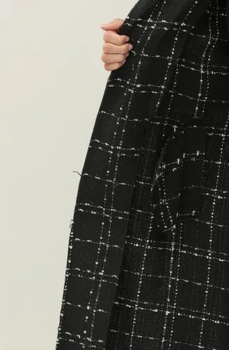 سترة تويت بحزام 5507-04 أسود  5507-04