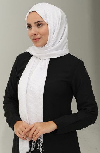 شال سهرة لامع 2006-25 أبيض 2006-25