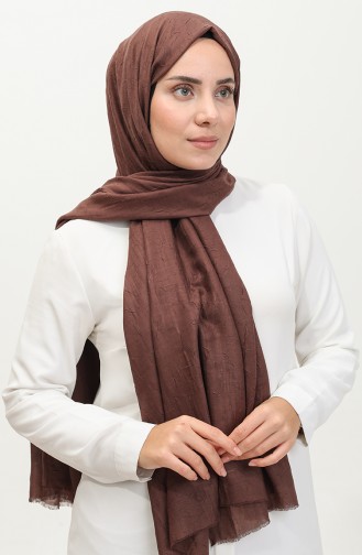 Madame Mary Bamboo Crinkled Shawl 19083-13 Dark Brown 19083-13