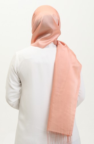 Tasseled Taffeta Shawl 1267-76 Light Pink 1267-76