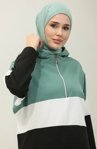 طقم رياضي 23008-05 أسود اخضر عسكري 23008-05