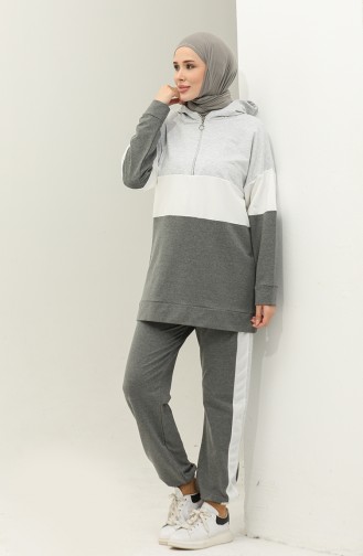 Two Piece Tracksuit Set 23008-06 Gray Anthracite 23008-06