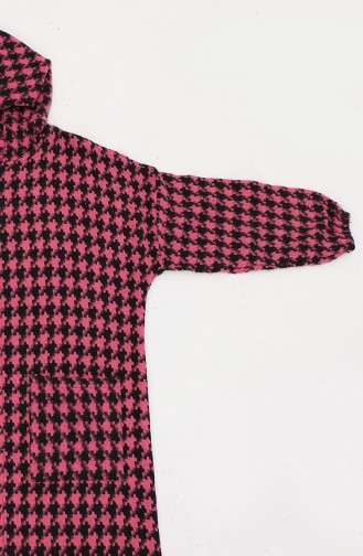 Cap Met Ritssluiting En Pied-de-poule-motief 0178D-07 Roze 0178D-07