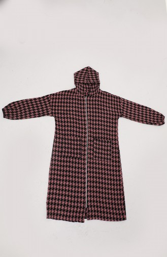 Cap Met Ritssluiting En Pied-de-poule-motief 0178D-05 Poeder 0178D-05