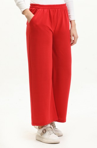 wide Leg Pocket Sweatpants 0283-04 Red 0283-04