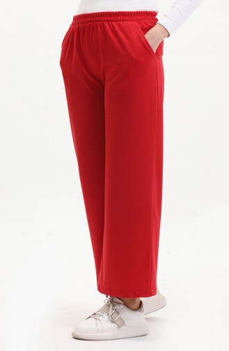 wide Leg Pocket Sweatpants 0283-04 Red 0283-04