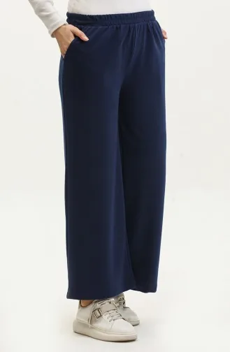 Pantalon De Jogging Large Avec Poches 0283-06 Bleu Marine 0283-06