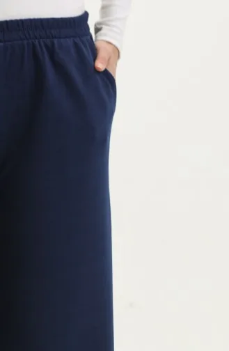 Pantalon De Jogging Large Avec Poches 0283-06 Bleu Marine 0283-06