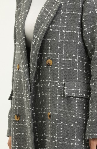 Manteau Tweed 71209-04 Gris Clair 71209-04