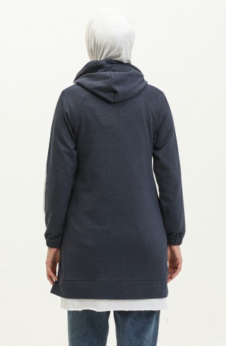 Two Thread Hooded Sweatshirt 23031-02 Dark Blue 23031-02