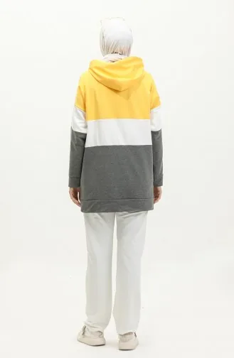 Sweat A Capuche A Fermeture 23050-04 Doré Anthracite 23050-04
