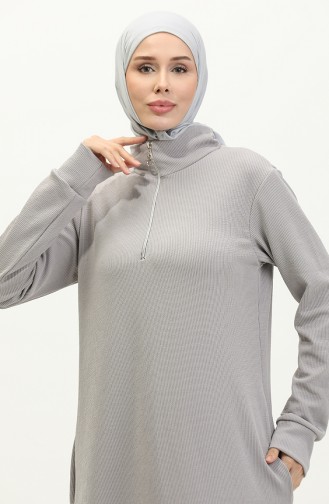 Robe De Sport A Col Roulé 0282-05 Gris 0282-05