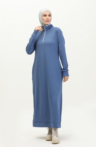 Rollkragen-Sportkleid 0282-06 Indigo 0282-06