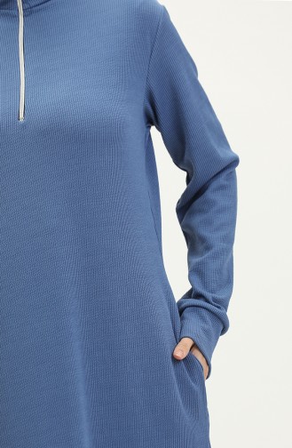 Rollkragen-Sportkleid 0282-06 Indigo 0282-06