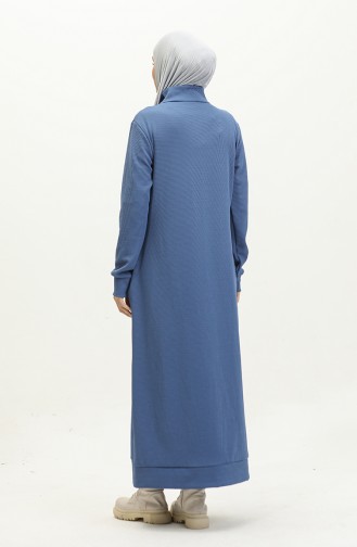 Rollkragen-Sportkleid 0282-06 Indigo 0282-06