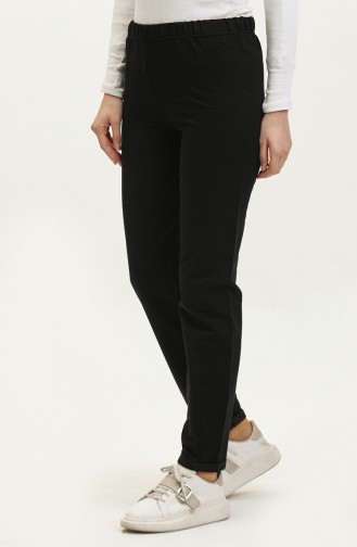 Elastic waist Sweatpants 23040-01 Black 23040-01