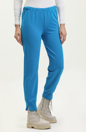 Joggingbroek Met Elastische Taille 23045-03 Lichtblauw 23045-03