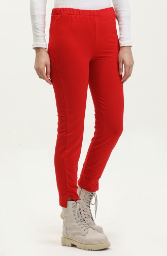 Elastic waist Sweatpants 23045-04 Red 23045-04