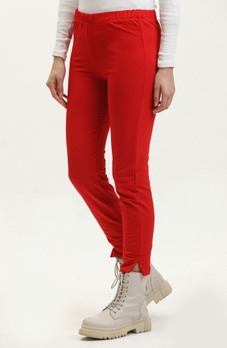 Elastic waist Sweatpants 23045-04 Red 23045-04