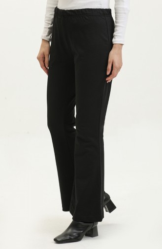 Elastic waist Sweatpants 23046-01 Black 23046-01