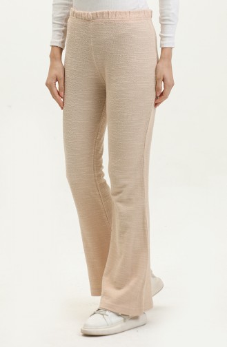 Pantalon De Jogging Taille Elastique 23046-05 Beige 23046-05