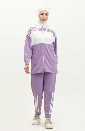Survêtement Double A Capuche 1016-04 Lilas 1016-04