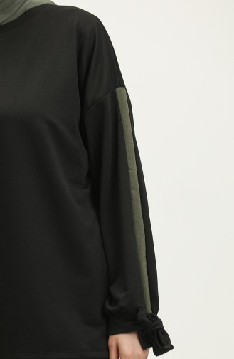 Lace-up Sleeves Double Set 1301 1301-03 Black Khaki 1301-03