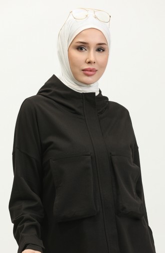 Survêtement Détail Poches à Capuche 2407-03 Noir 2407-03