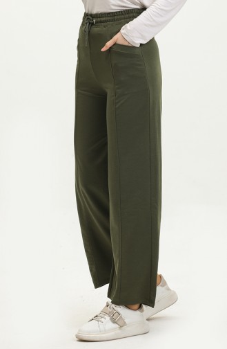 Women`s Blue Wide Leg Trousers 6502-05 Khaki 6502-05
