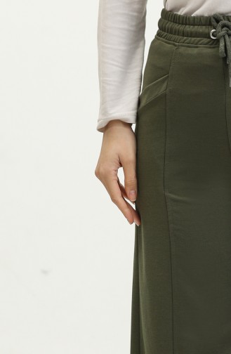 Women`s Blue Wide Leg Trousers 6502-05 Khaki 6502-05