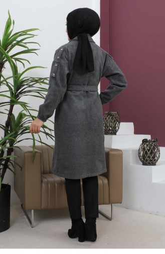 Knoop Gedetailleerde Opbergjas Antraciet 19247 15038