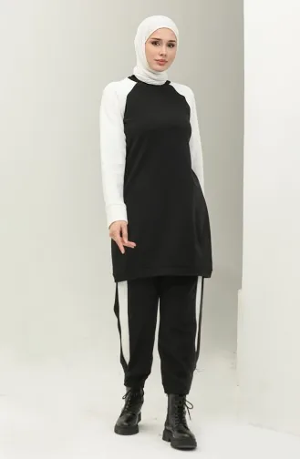 طقم رياضي ثنائي 23059-01 أسود 23059-01