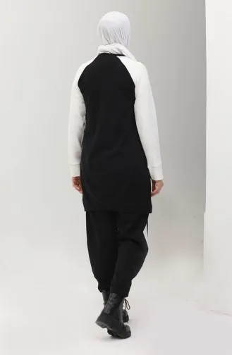 طقم رياضي ثنائي 23059-01 أسود 23059-01