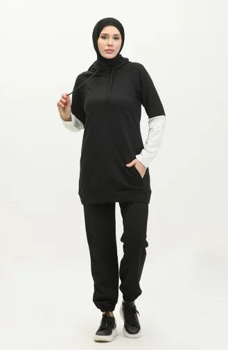 طقم رياضي ثنائي 23060-01 أسود 23060-01