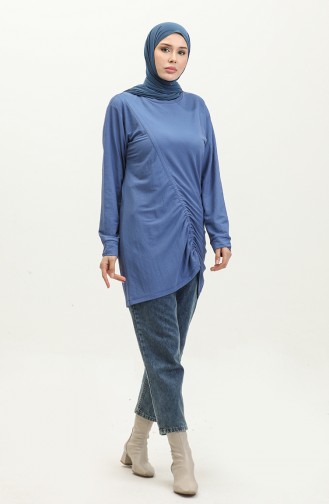 Shirred Tunic 23065-02 Saxe 23065-02