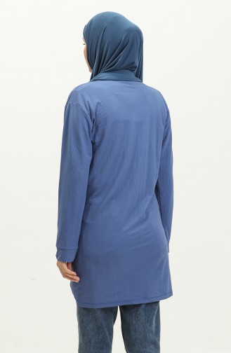 Büzgülü Tunik 23065-02 Saks