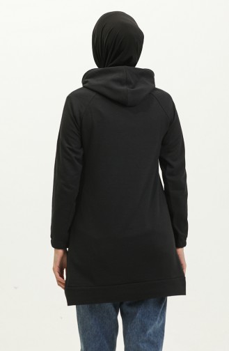 Hooded Sweatshirt 23075-01 Black 23075-01