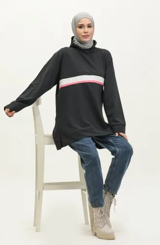 Sweat A Capuche 23077-01 Rose Anthracite 23077-01