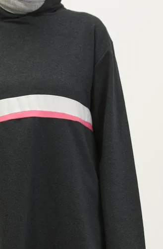 Sweat A Capuche 23077-01 Rose Anthracite 23077-01