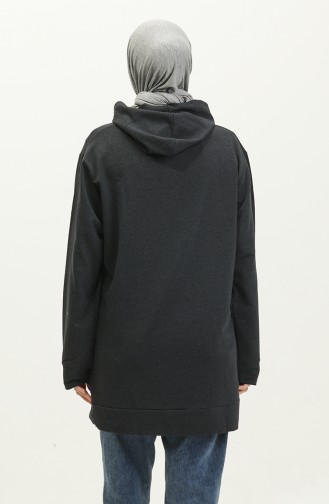 Kapuzenpullover 23077-01 Anthrazitrosa 23077-01