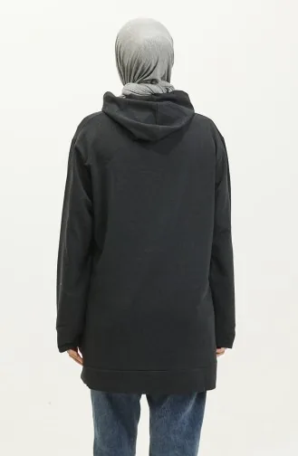 Sweat A Capuche 23077-01 Rose Anthracite 23077-01