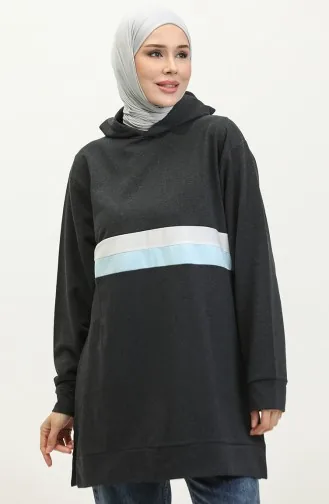 Kapuzenpullover 23077-02 Anthrazitblau 23077-02