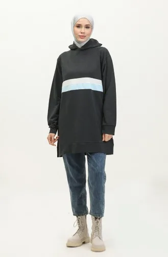 Kapuzenpullover 23077-02 Anthrazitblau 23077-02