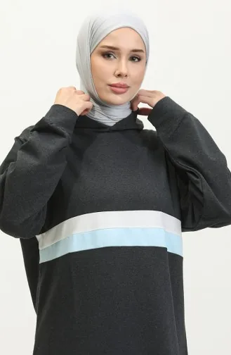 Kapuzenpullover 23077-02 Anthrazitblau 23077-02