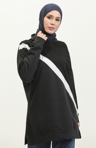 Hooded Sweatshirt 23078-01 Black Anthracite 23078-01