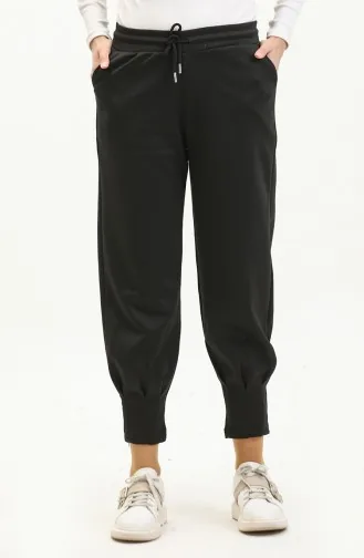 Faltendetaillierte Scuba-Hose 77611-02 Schwarz 77611-02