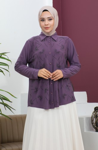 Chemise Sandy Stoned Grande Taille 3600-09 Lilas 3600-09